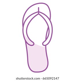 flip flops isolated icon