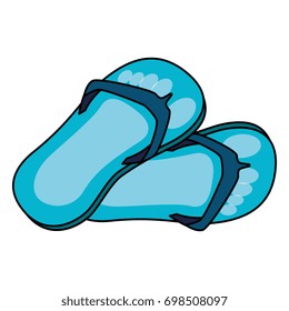 flip flops isolated icon