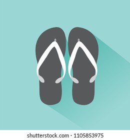 Flip flops isolated icon design, vector illustration graphic