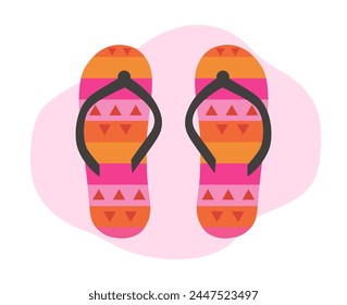 flip flops isolated icon design, vector illustration graphic