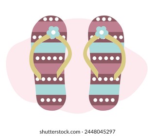 flip flops isolated icon design, vector illustration graphic