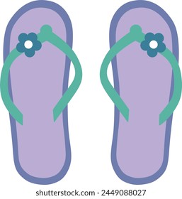 flip flops isolated icon design, vector illustration graphic