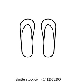 flip flops isolated icon vector illustration design
