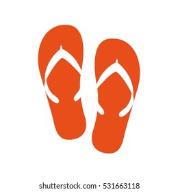 flip flops isolated icon vector illustration design