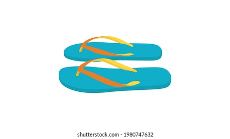 Flip flops isolated on a white background