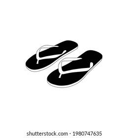 Flip flops isolated on a white background