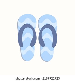 flip flops isolated on white