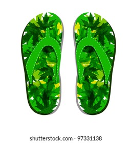 flip flops isolated on white background