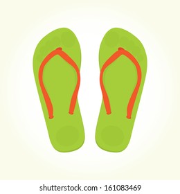 Flip flops isolated vector