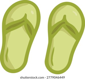 Flip Flops Isolated Vector