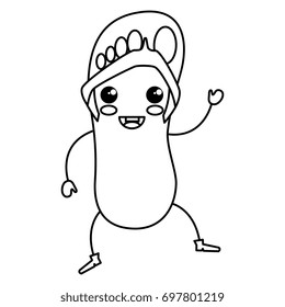 flip flops kawaii character