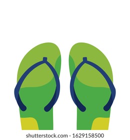 flip flops pair isolated icon vector illustration design