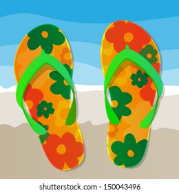 Flip Flops Pattern Background