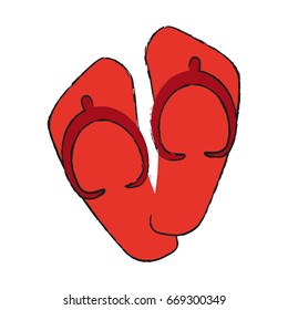 flip flops sandals icon image 