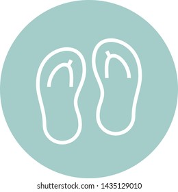 Flip Flops Sandals Outline Icon
