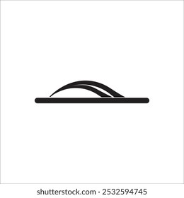 FLIP FLOPS SILHOUETTE SYMBOL VEKTOR ILLUSTRATION SYMBOL DESIGN