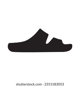 Flip Flops Slipper Sandal Silhouette Vector Illustration