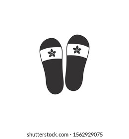 flip flops of spa silhouette style icon vector illustration design