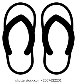 Flip flops Summer holiday icon illustration