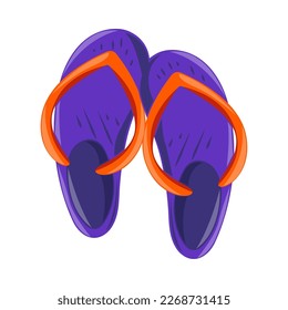 flip flops summer icon isolated style