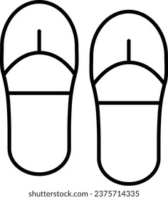 flip flops vector design icon for download. Eps
