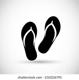 Flip flops vector icon 
