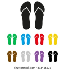 flip flops - vector icon