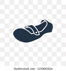 Flip Flops vector icon isolated on transparent background, Flip Flops transparency concept can be used web and mobile