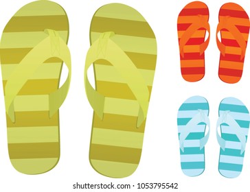 Flip flops. vector illustration