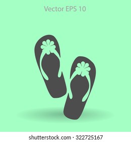 Flip flops vector illustration