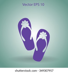 Flip flops vector illustration