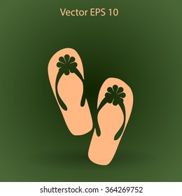 Flip flops vector illustration