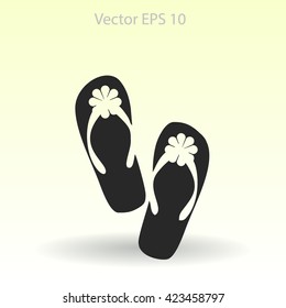 Flip flops vector illustration
