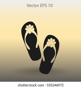 Flip flops vector illustration