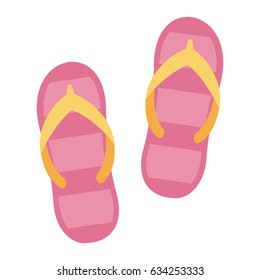 Flip flops vector illustration.