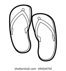 flip flops vector illustration