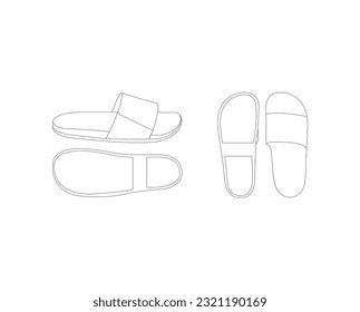 flip flops vector illustration