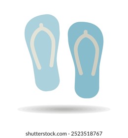 Flip Flops vector isolated icon. Summer sign. Graph symbol for travel and tourism web site and apps design, logo, app, UI