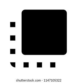 Flip to front button glyph icon. Silhouette symbol. Negative space. Vector isolated illustration