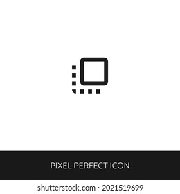 Flip to Front Pixel Perfect Icon for Web, App, Presentation. editable outline style. simple icon vector eps 10