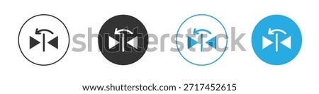 Flip horizontal icon. Graphic icon design template