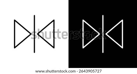 Flip horizontal icon symbol concept for graphic design, Website, UI. EPS