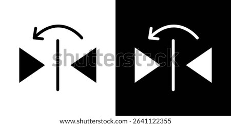 Flip horizontal icon symbols. Vector illustration.