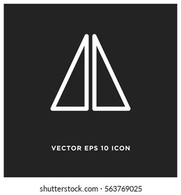 Flip horizontal vector icon