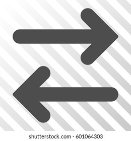 Flip Horizontal vector pictograph. Illustration style is a flat iconic gray symbol on a transparent background.