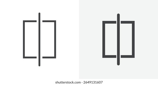 Symbol umdrehen Gliederungs-Vektorzeichen
