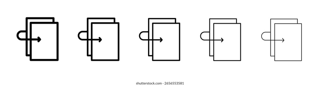 Flip-Symbol einfache Illustration Logo-Kunst