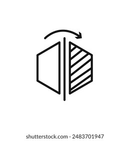 flip icon vector set collection for web