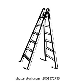 flip ladder equipment vector design