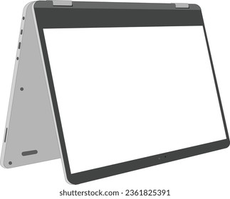 flip laptop image design which is often used by designers to help with their mobility, the image uses an EPS 10 file and can be edited as desired